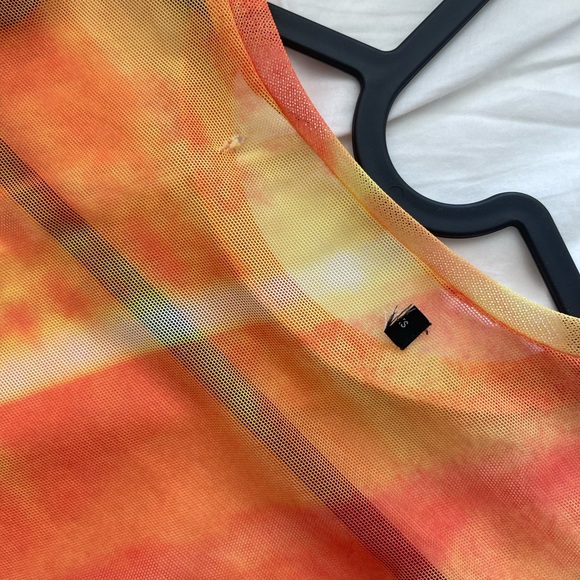 Andersson Bell Orange Sheer Long-sleeve Top by JW Anderson - Picture 3 of 6